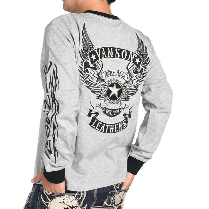 VANSON（バンソン） 【2025秋冬新作】バンソン ロンT フライングスター