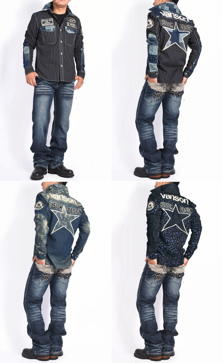 にゃページ　Vanson MA-1 + ベティデニムシャツ nvsl-2401-3.jpg