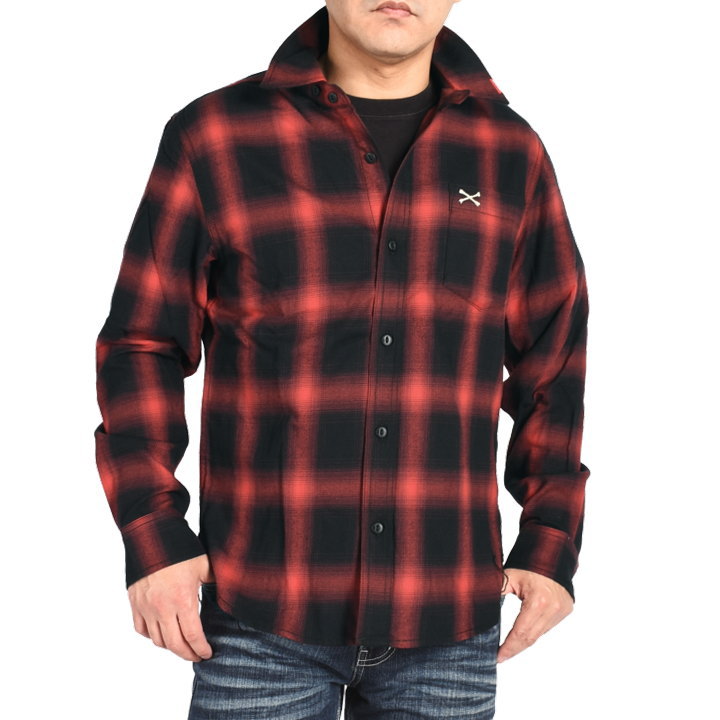 vanson バーガンディ ロングスリーブ M VANSON（バンソン） 【2026春再入荷】バンソン 長袖シャツ ワン