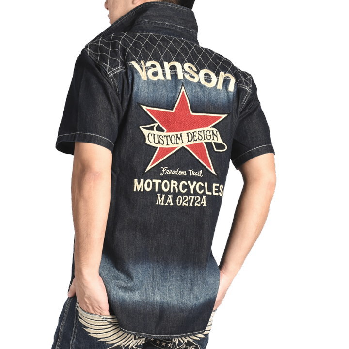 VANSON（バンソン） 【2026春夏新作】バンソン 半袖シャツ ワンスター