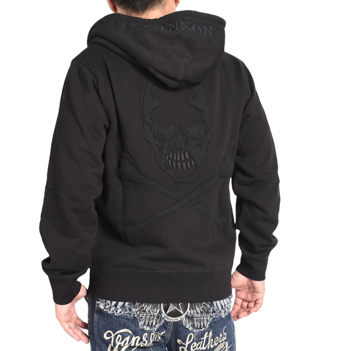 VANSON（バンソン） 【2025秋冬新作】バンソン パーカー クロスボーン