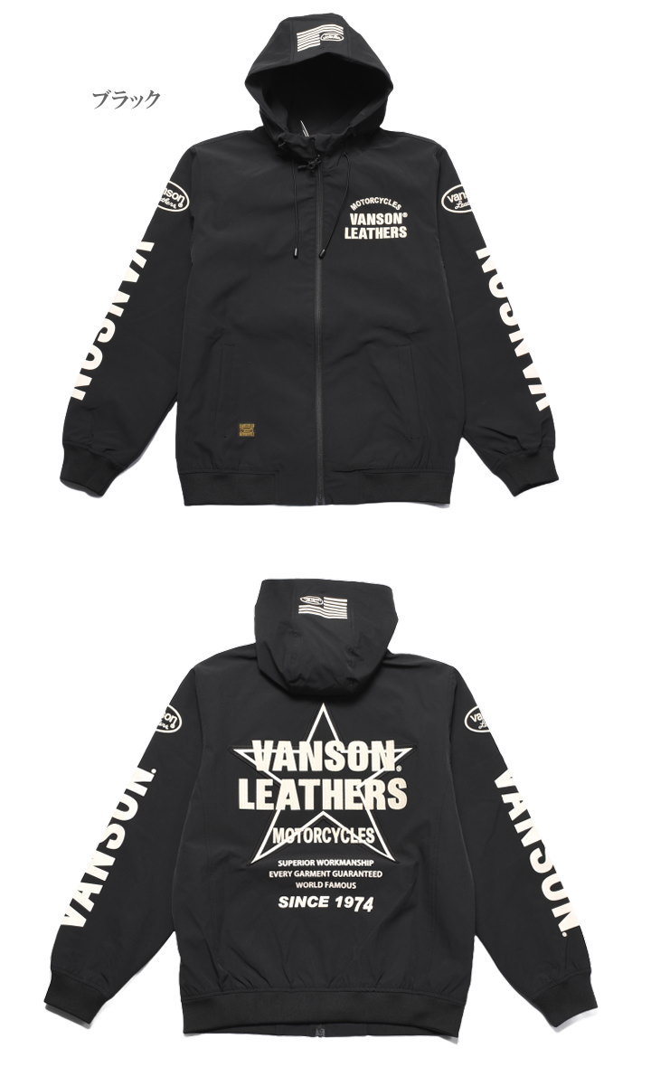2026春新作】バンソン VANSON ワンスター 刺繍プリント 高耐水圧・高透