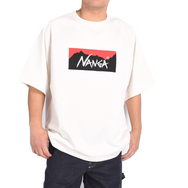【2024春夏新作】NANGA ナンガ Tシャツ ECO HYBRID BOX LOGO LOOSE...
