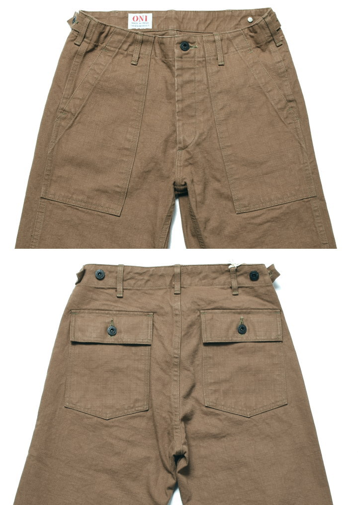2026春新作】鬼デニム ONI DENIM 13oz.硫化ヘビーオックス ベイカー