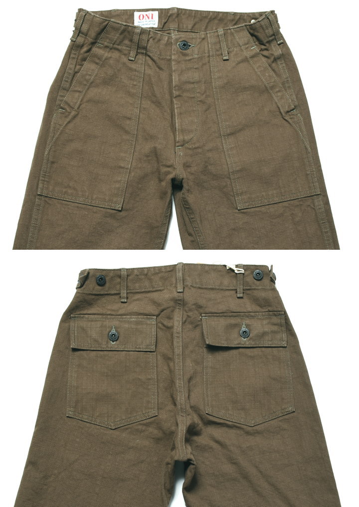 2026春新作】鬼デニム ONI DENIM 13oz.硫化ヘビーオックス ベイカー