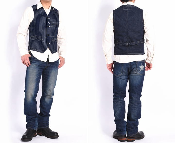 再入荷】シュガーケーン SUGAR CANE ベスト 9oz. ウォバッシュ