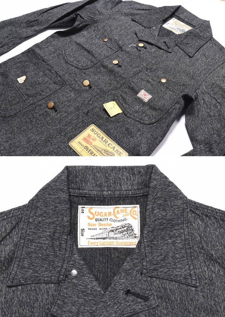 SUGAR CANE 【再入荷】シュガーケーン ジャケット 9oz. ブラック