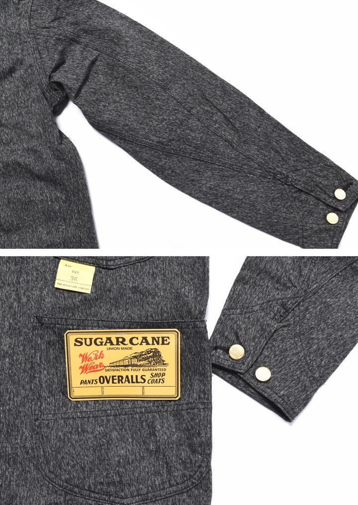 SUGAR CANE 【再入荷】シュガーケーン ジャケット 9oz. ブラック