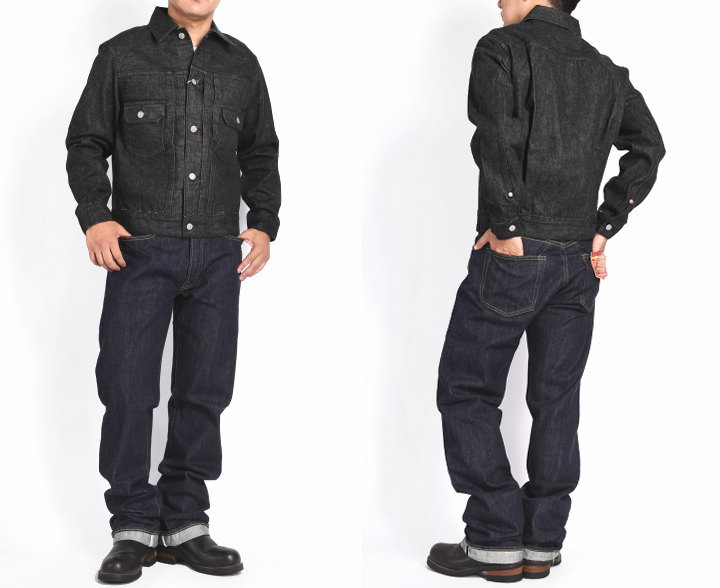 SUGAR CANE シュガーケーン Gジャン 14.25oz. BLACK DENIM