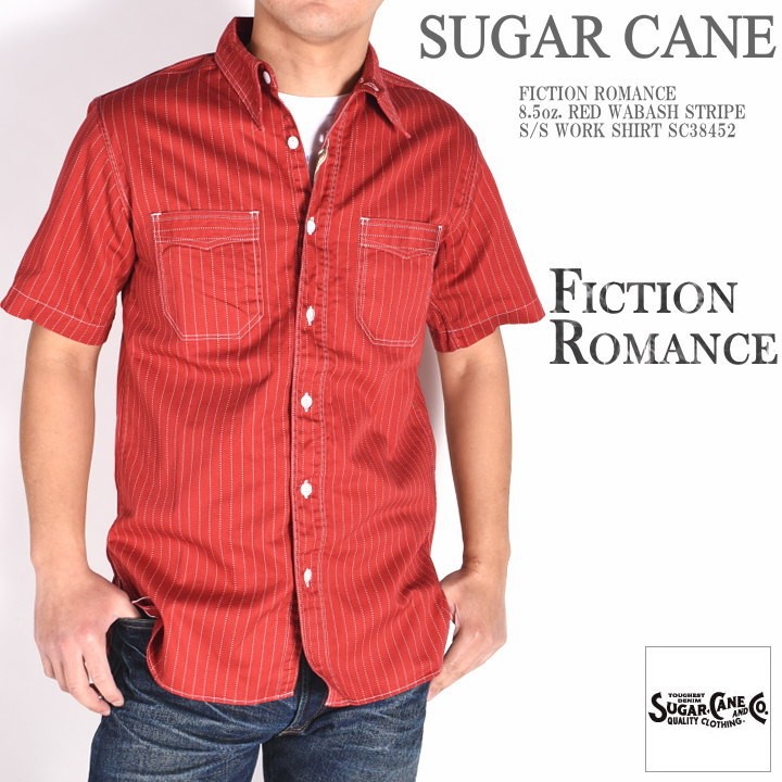 SUGAR CANE 【再入荷】シュガーケーン ウォバッシュ シャツ FICTION