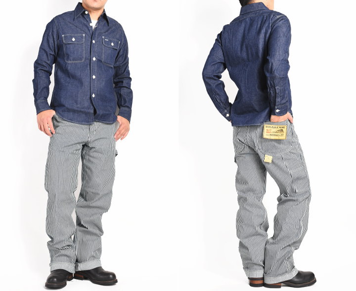 SUGAR CANE 【再入荷】シュガーケーン 11oz. ヒッコリーストライプ