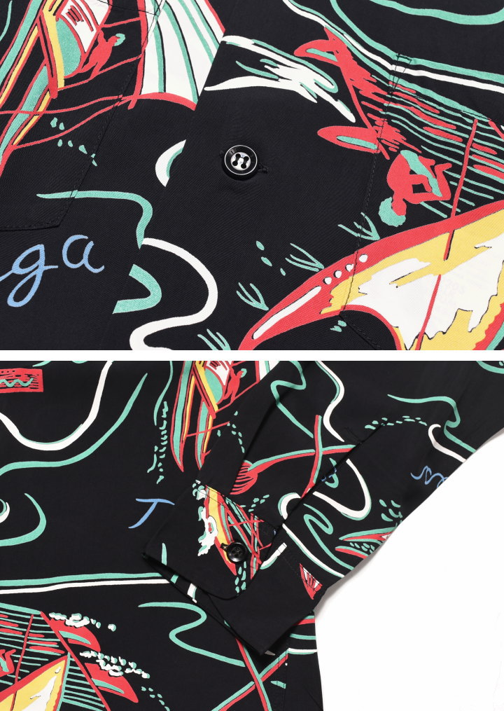 SUNSEA 20awカウ柄カットソー　レザー　size3 楽天市場】サンサーフ SUN SURF 半袖 レーヨン壁縮緬 ハワイアン