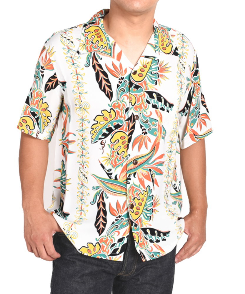 サンサーフ SUN SURF アロハシャツ “BIRD OF PARADISE ＆ MONSTERA” S/S RAYON HAWAIIAN SHIRT レーヨン ハワイアンシャツ SS38804