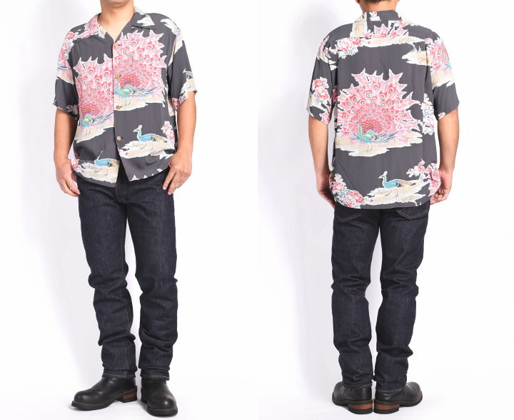 2001年モデル　サンサーフ　孔雀　sun surf アロハシャツ　50s SUN SURF サンサーフ アロハシャツ “PIKAKE” 孔雀 S/S RAYON