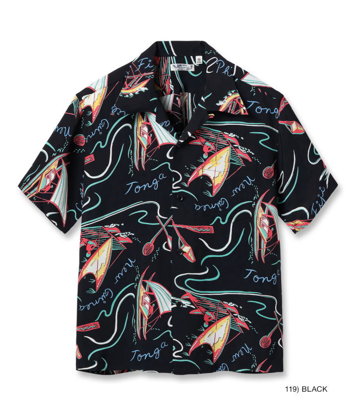 SUN SURF サンサーフ アロハシャツ “SOUTH SEA OUTRIGGER” S/S RAYON