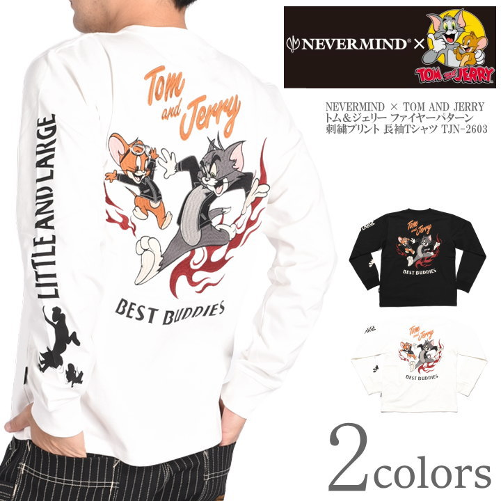 2026春新作】NEVERMIND × TOM AND JERRY トムとジェリー コラボ ロンT