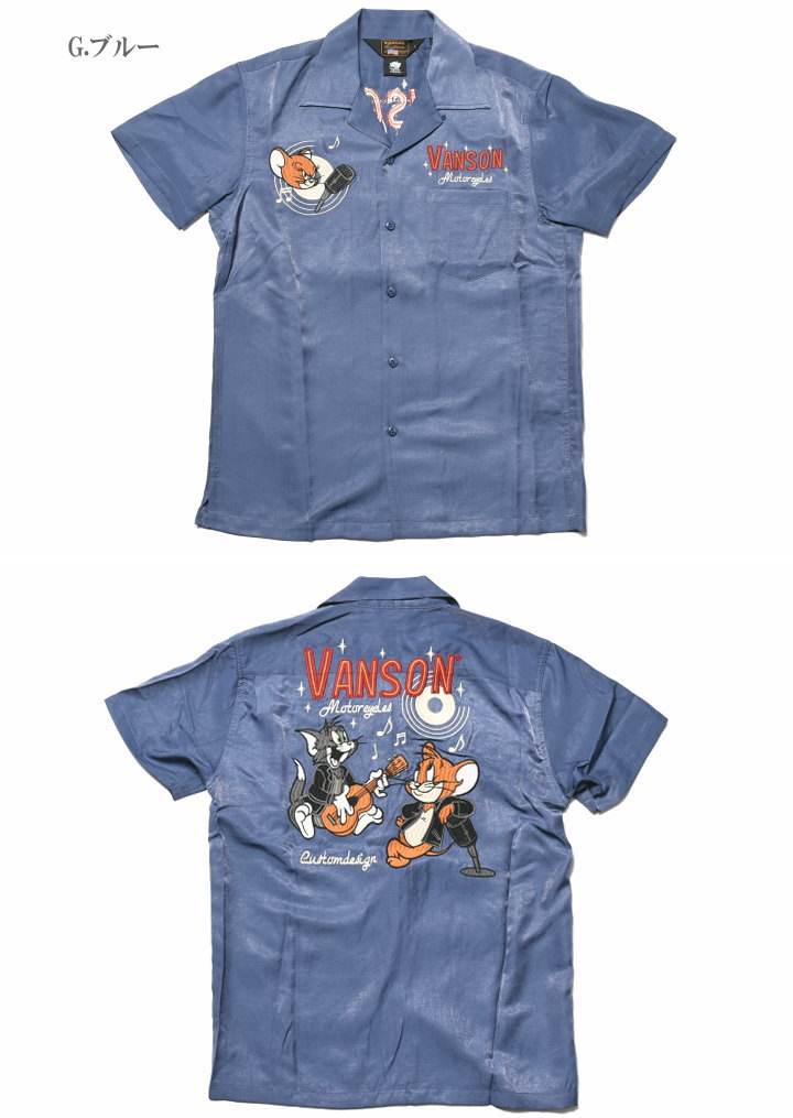 バンソン VANSON × TOM AND JERRY トムとジェリー コラボ 半袖