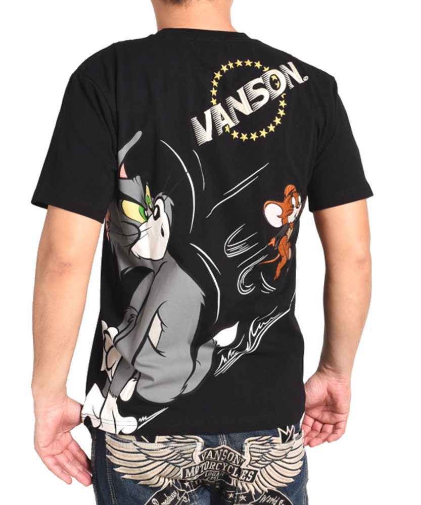 VANSON（バンソン） × TOM AND JERRY トムとジェリー コラボ Tシャツ