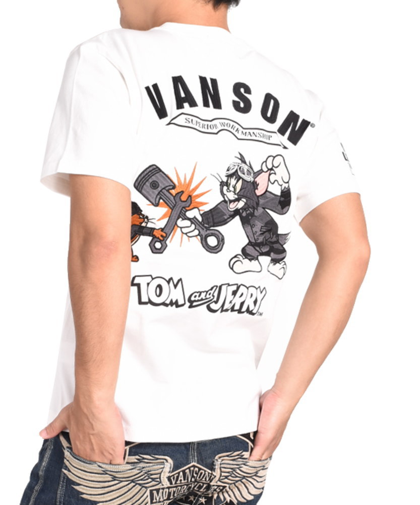 バンソン VANSON × TOM AND JERRY トムとジェリー コラボ Tシャツ トム 