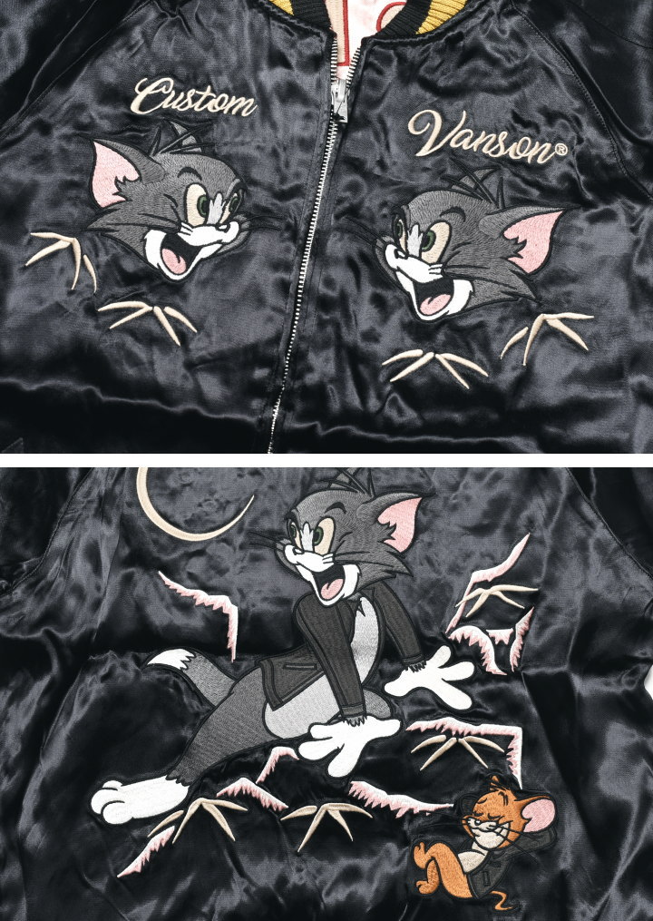 新品未使用 トム＆ジェリー オリジナル スカジャン Mサイズ VANSON バンソン × TOM AND JERRY トムとジェリー コラボ
