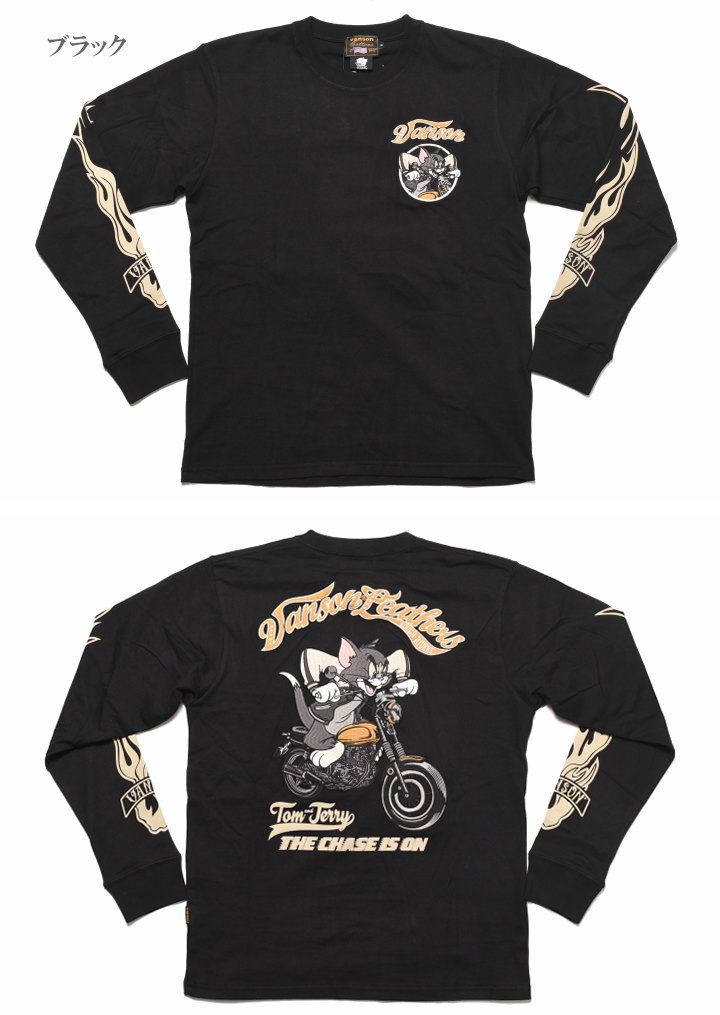 VANSON（バンソン） × TOM AND JERRY トムとジェリー コラボ ロンT