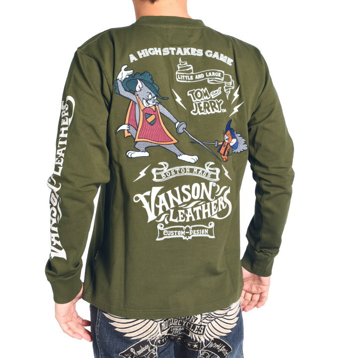 VANSON（バンソン） × TOM AND JERRY トムとジェリー コラボ ロンT 二