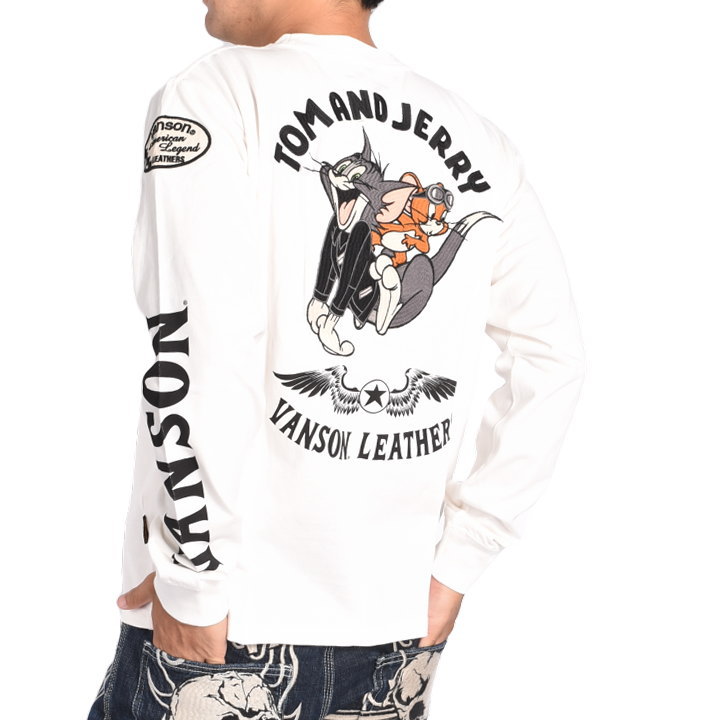VANSON（バンソン） 【2025秋冬新作】バンソン × TOM AND JERRY トムと