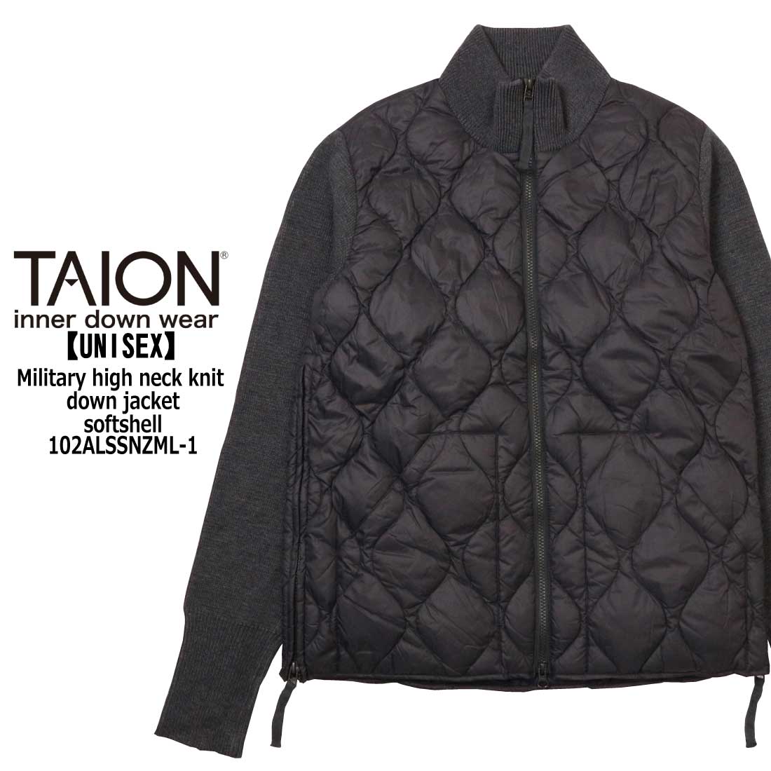 TAION（タイオン） ダウン MILITARY LINE 102ALSSNZML-1 ミリタリー
