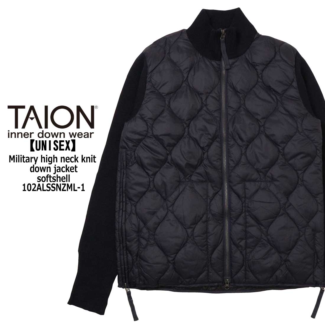 TAION（タイオン） ダウン MILITARY LINE 102ALSSNZML-1 ミリタリー
