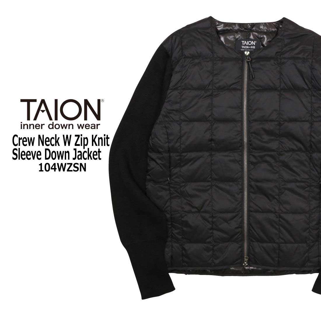 TAION タイオン インナー ダウン ジャケット TAION-104WZSN