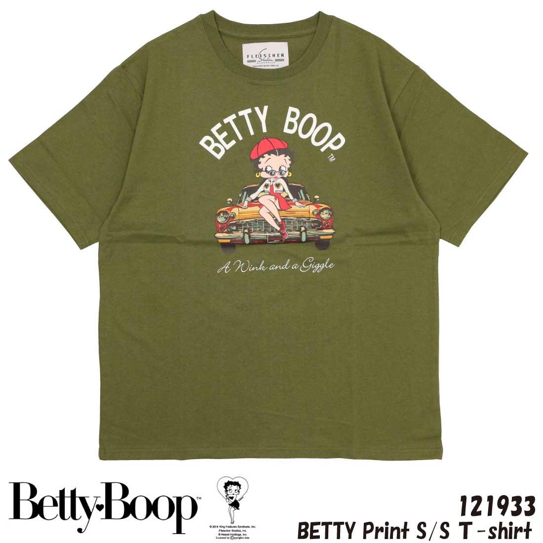 メール便発送 Betty Boop ベティブープ 半袖 Tシャツ 121933 プリント