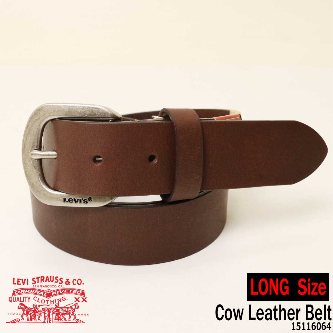 Levi's（リーバイス） Levi's LEVI'S ベルト ロングサイズ 牛革 本革
