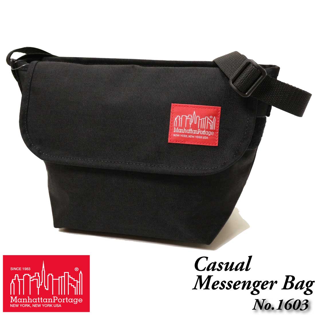 manhattan portage マンハッタンポーテージ 1603 nylon messenger 販売 bag ナイロン メッセンジャーバッグ ショルダーバッグ