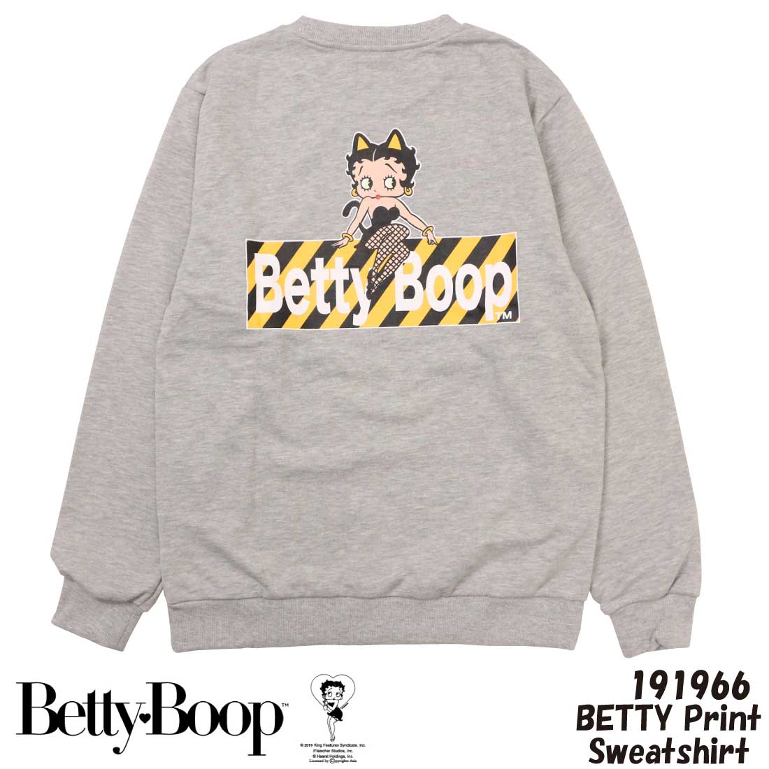 BETTY BOOP ベティ・ブープ 長袖 トレーナー 191966 ベティ