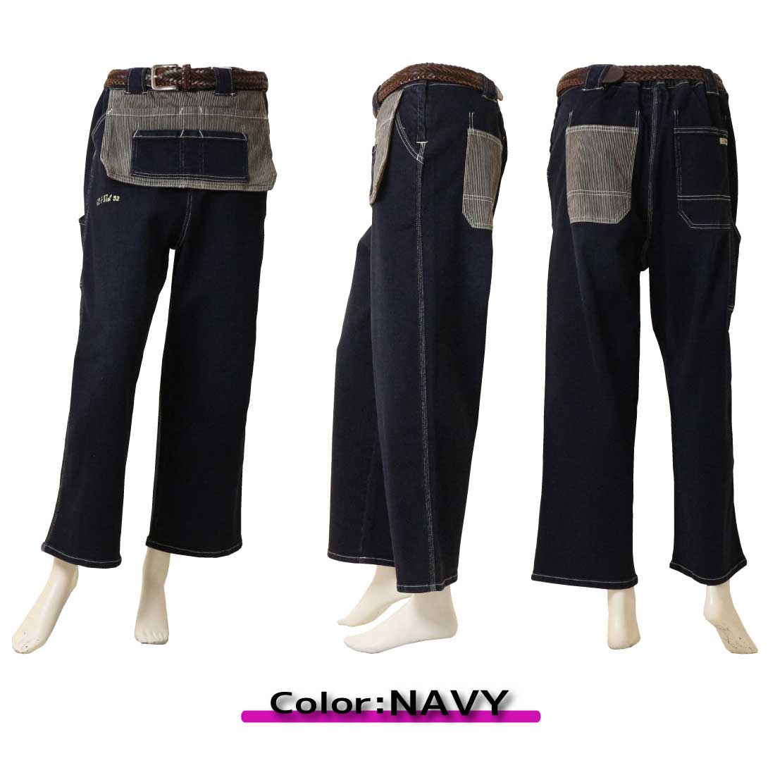 LINKABLE デニム風パンツ LINKABLE デニム風パンツ