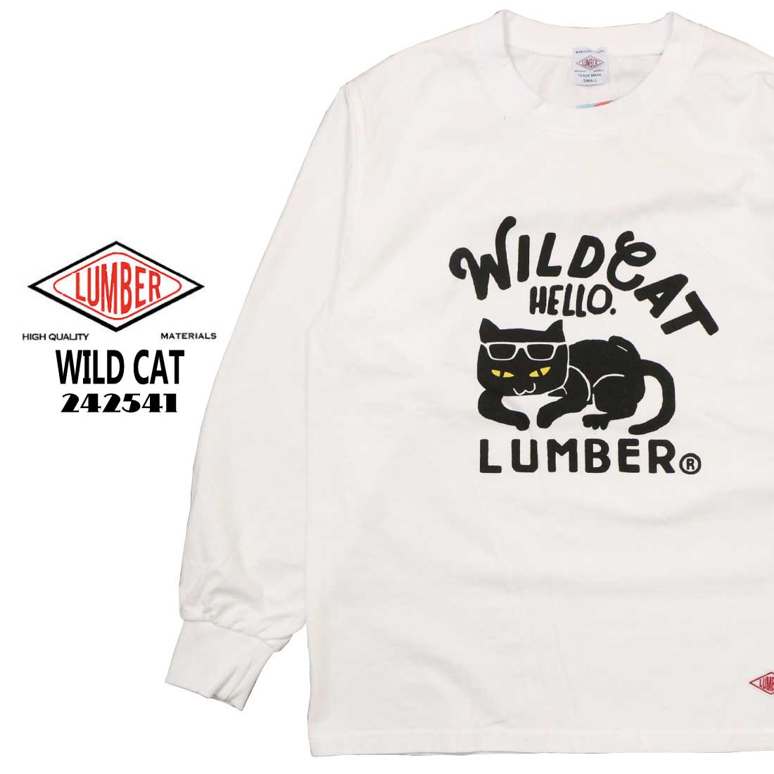 LUMBER ランバー 長袖 Tシャツ カットソー 242541 WILD CAT