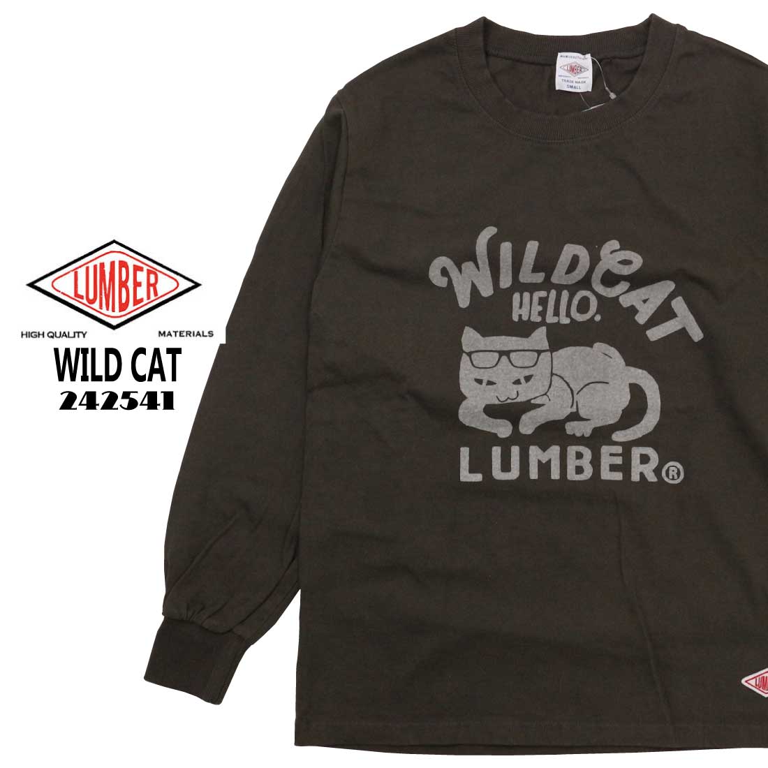 LUMBER ランバー 長袖 Tシャツ カットソー 242541 WILD CAT LUMBER ランバー 長袖 Tシャツ カットソー 242541 WILD CAT