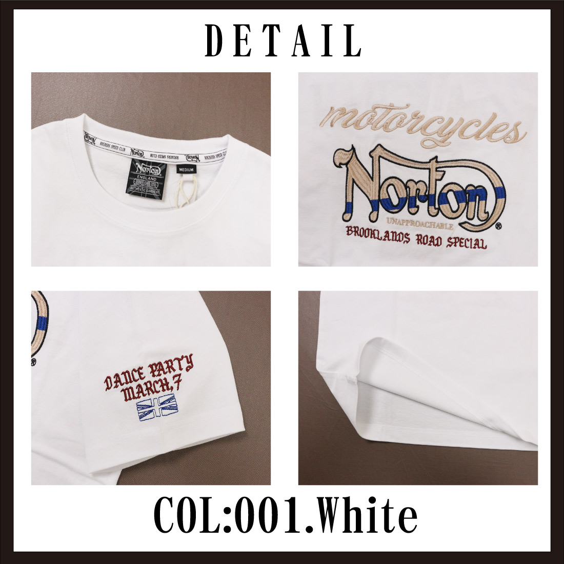 ☆未使用☆ FRAPBOIS フラボア ノートンシャツ ツートン ユニセックス ノートン Norton 服 半袖 Tシャツ アパレル 242N1023B 半袖T