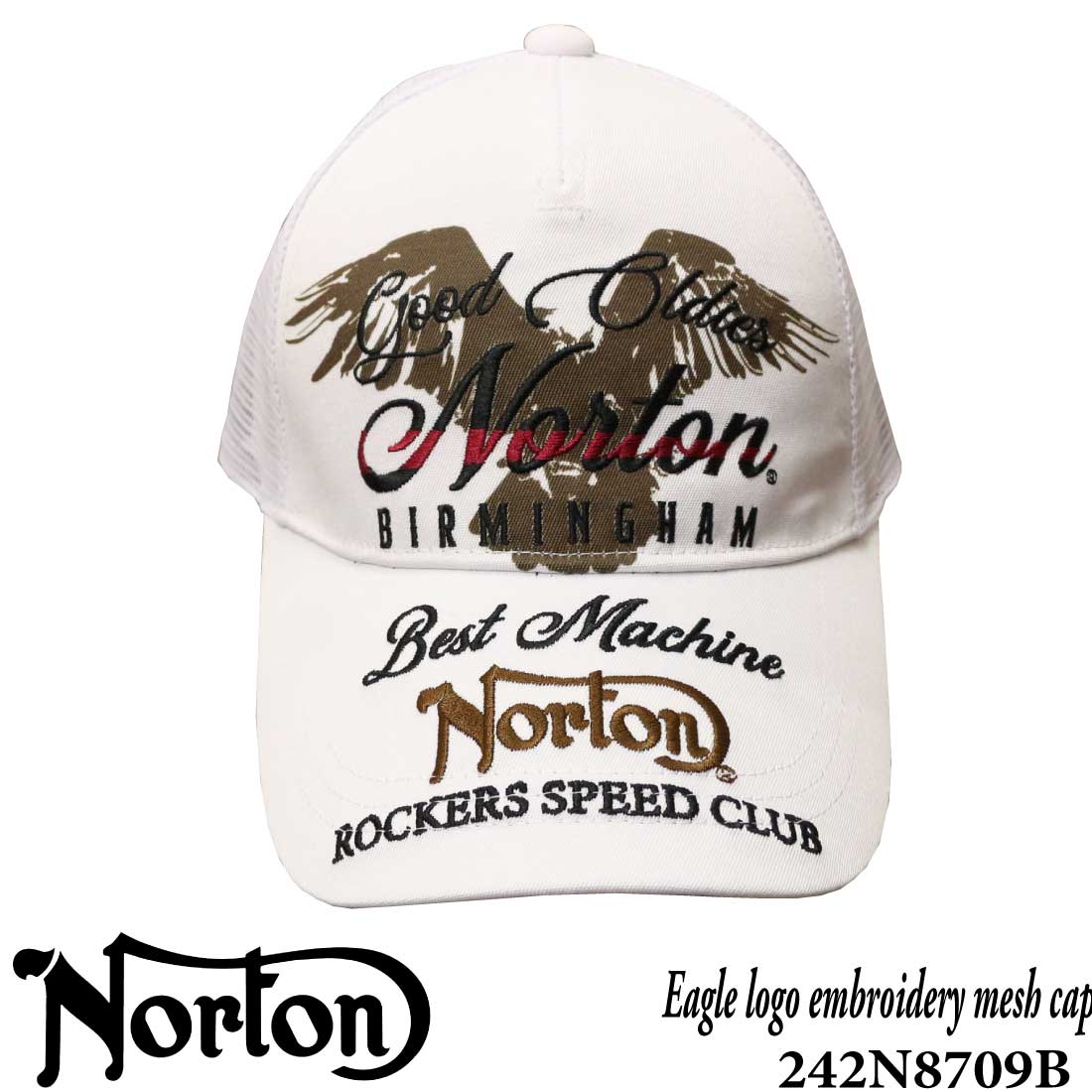 Norton ノートン 服  帽子 キャップ 242N8709B イーグル メッシュ キャップ ロゴ...