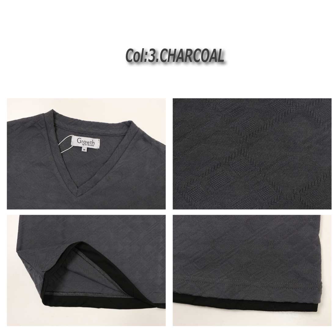 ドッキング アーガイルトライアングル カットソー Growth by in the attic 長袖 Tシャツ カットソー 243-3006 ランダム