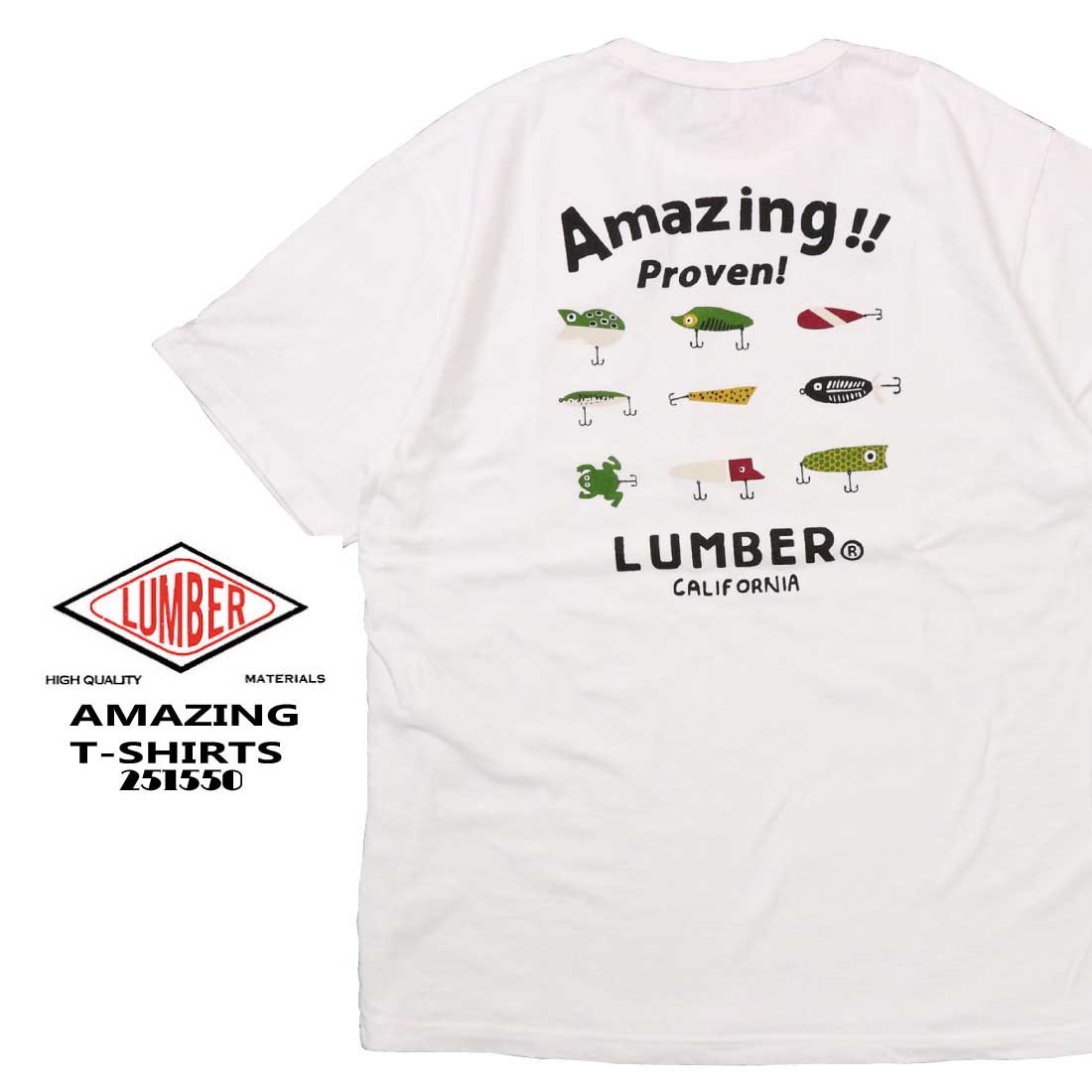もらって 嬉しい お歳暮 ランキング メール便 釣りシリーズ Tシャツ 半袖 ランバー LUMBER 発送 ウェア