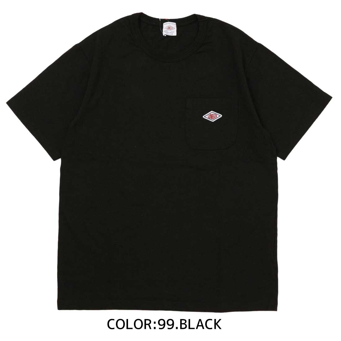 メール便 発送 LUMBER ランバー 半袖 Tシャツ POCKET EMBLEM T-SHIRTS