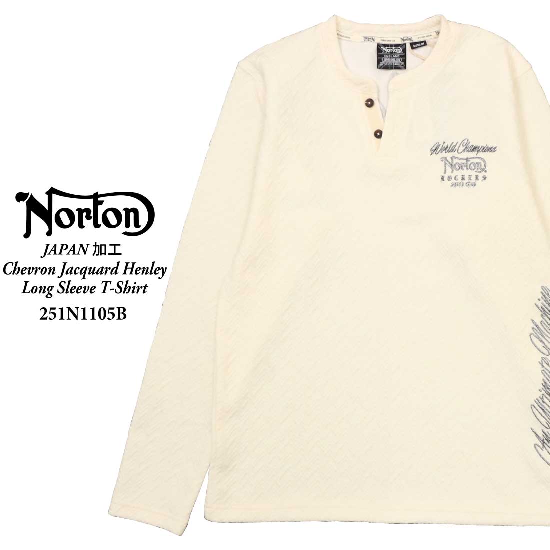 ノートン Norton 服 長袖 Tシャツ カットソー 251N1105B