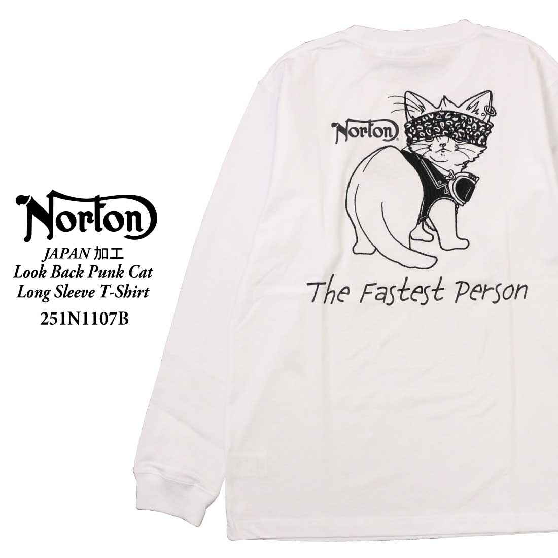 ノートン（NORTON） 服 長袖 Tシャツ カットソー 251n1107b JAPAN加工