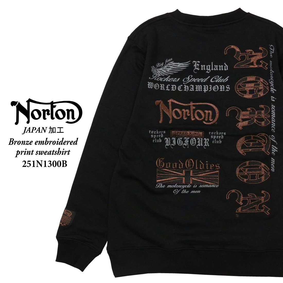 ノートン Norton 服 長袖 トレーナー スウェット 251n1300b