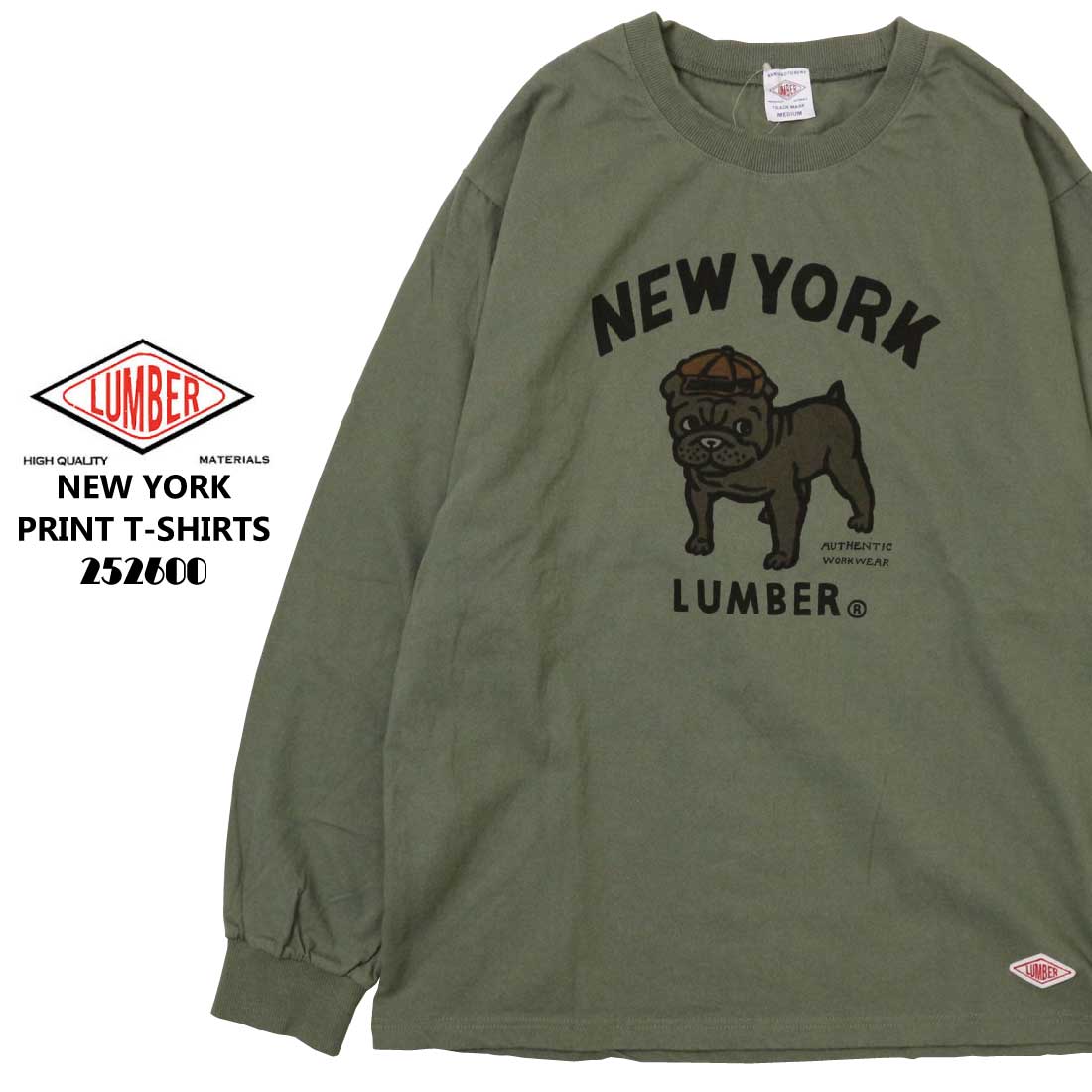 LUMBER ランバー 長袖 Tシャツ カットソー 252600 NEW YORK