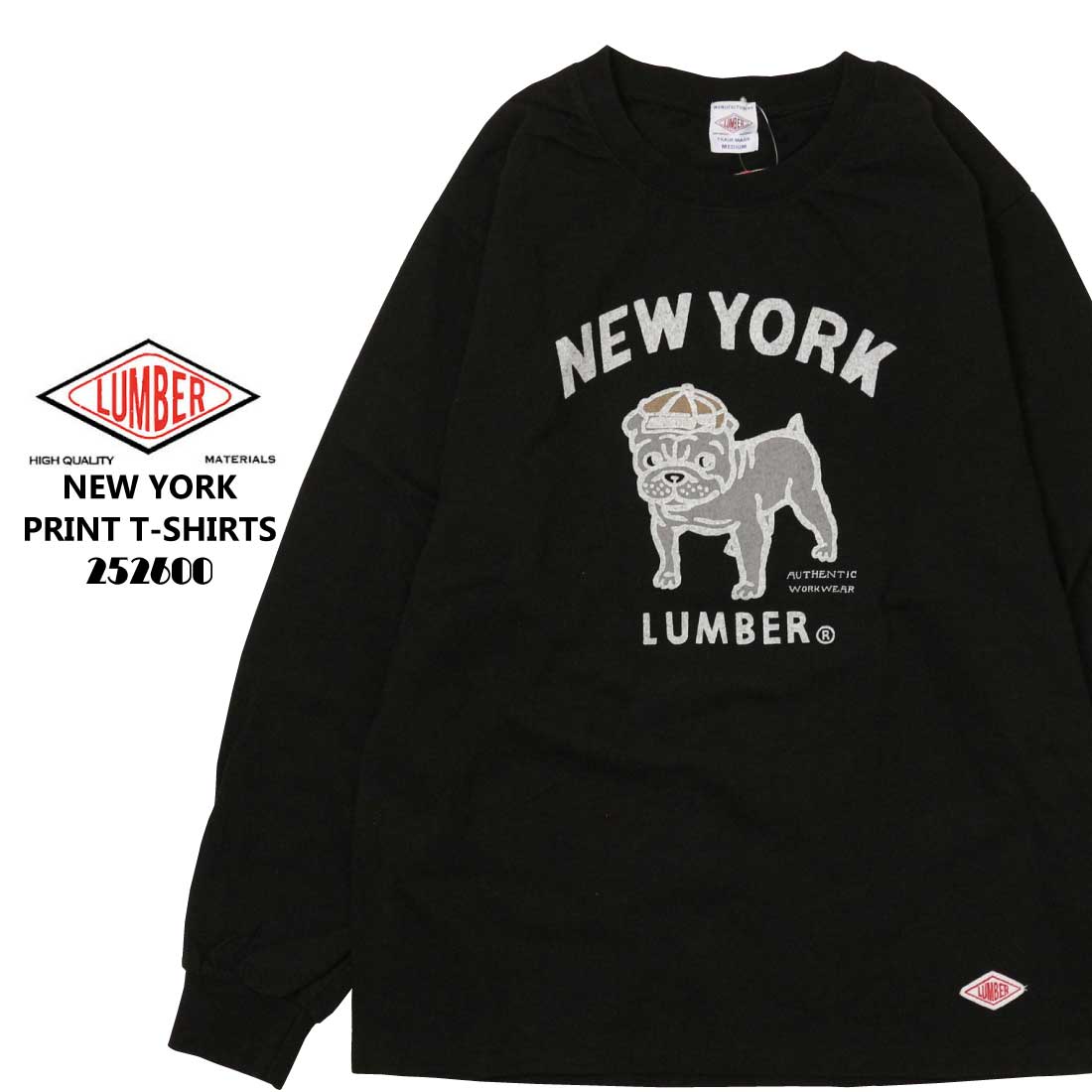LUMBER ランバー 長袖 Tシャツ カットソー 252600 NEW YORK