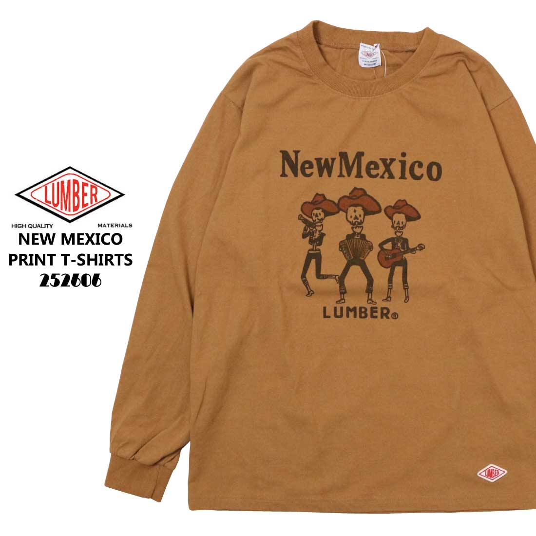 LUMBER ランバー 長袖 Tシャツ カットソー 252606 NEW MEXICO ロングT