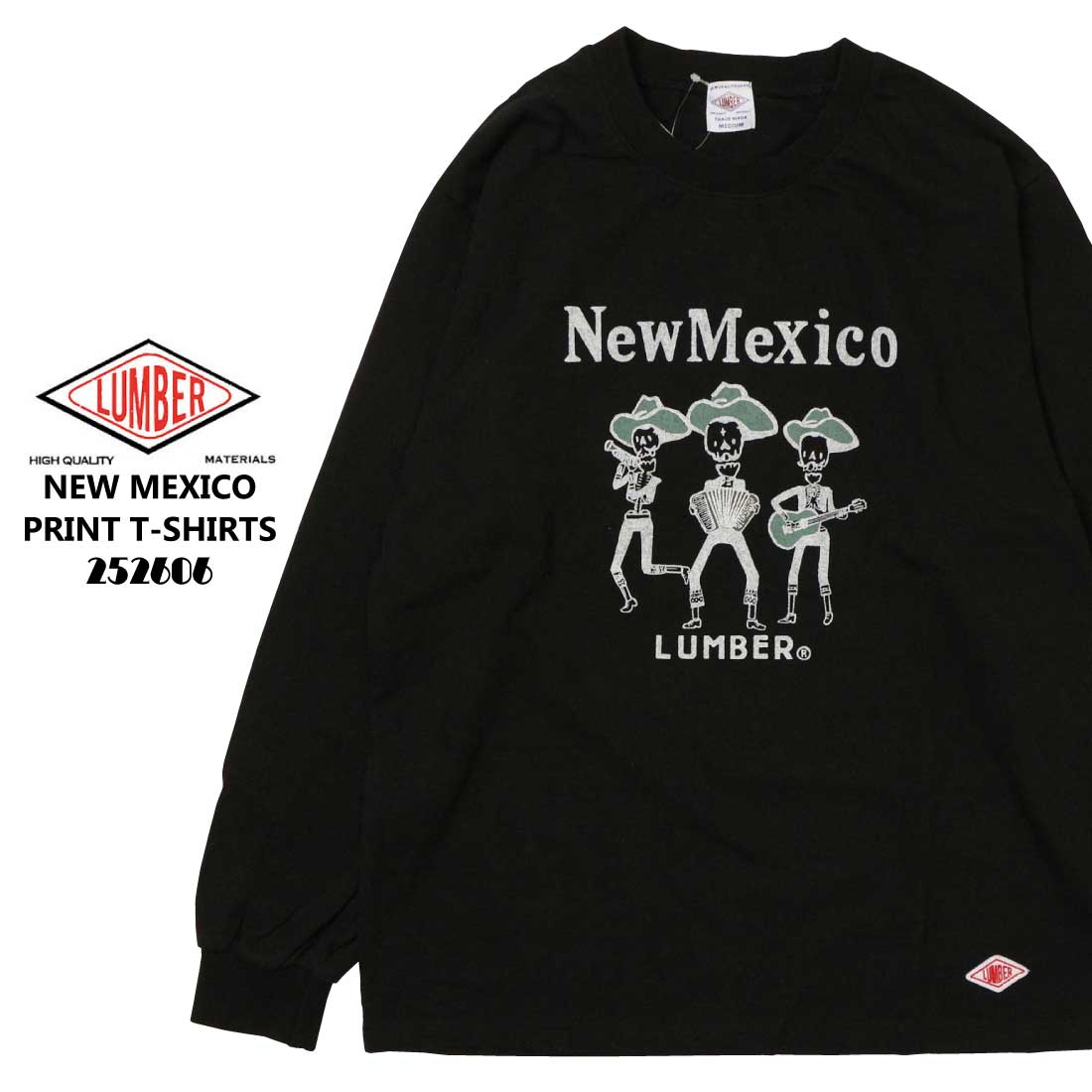 LUMBER ランバー 長袖 Tシャツ カットソー 252606 NEW MEXICO ロングT