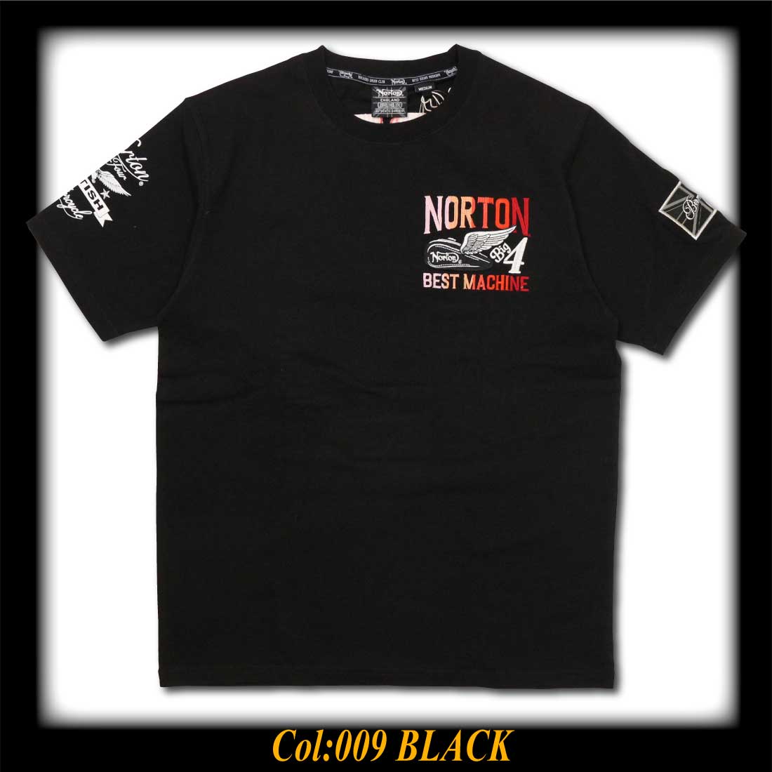いしやん Norton 黒 4L 252N1003 Tシャツ 服 JF 楽天市場】Norton Tシャツ MAXジャガード VネックTEE 252N1003